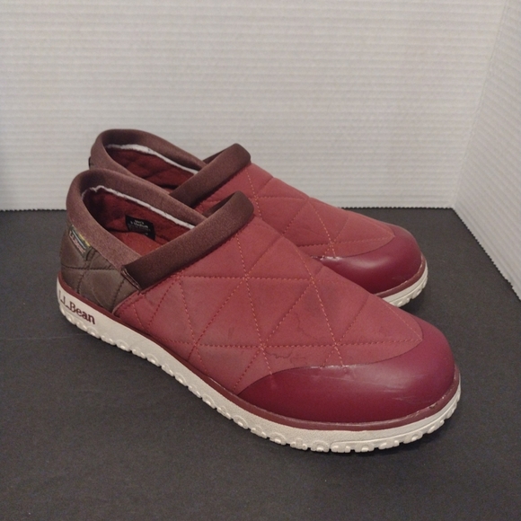 LL Bean Mens Shoes PrimaLoft Ultralight Waterproof Slip On Red Size 9 M - Picture 3 of 8